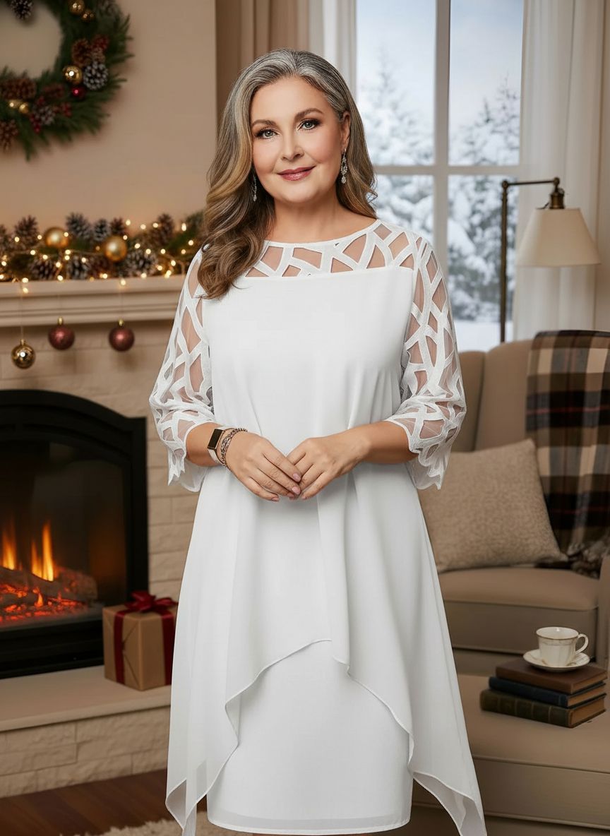 Contemporary Elegant lace dress for women | Josephine