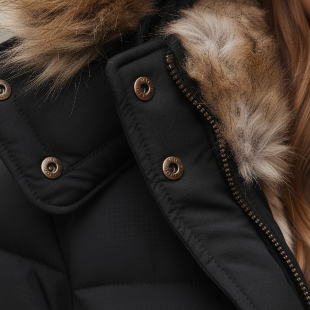 Insulated hooded parka for women | Arden -3