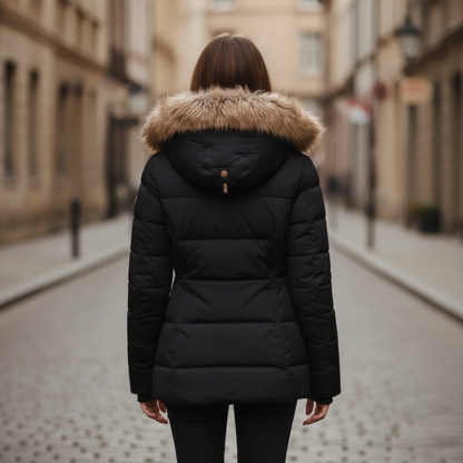 Insulated hooded parka for women | Arden -4