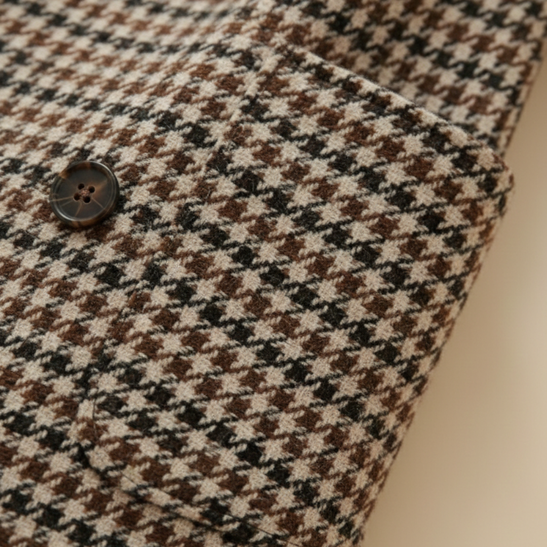 Classic plaid tailored blazer for women | Rowan -2