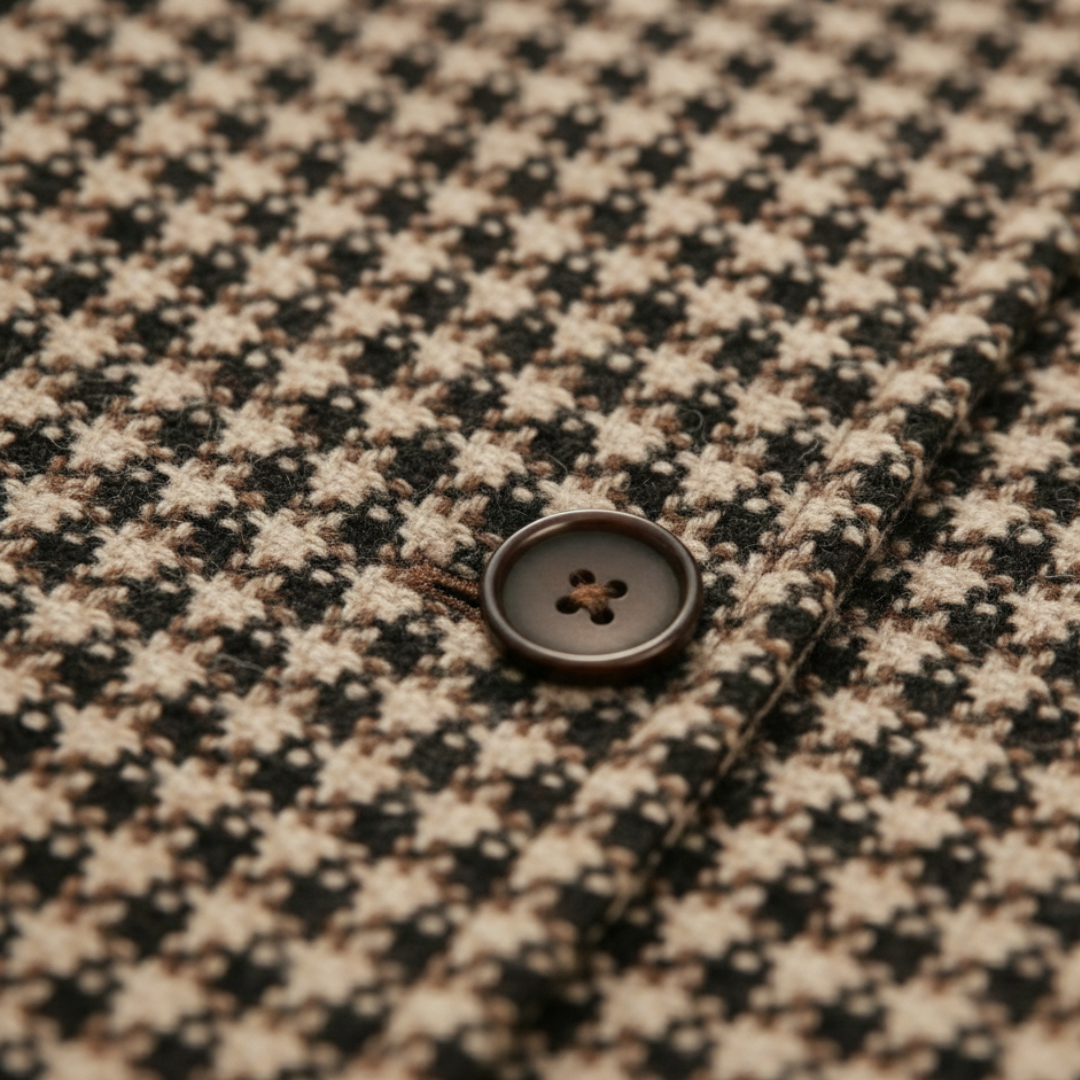 Classic plaid tailored blazer for women | Rowan -3
