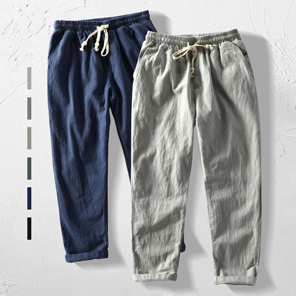 Straight-leg drawstring trousers for men | Daichi -8