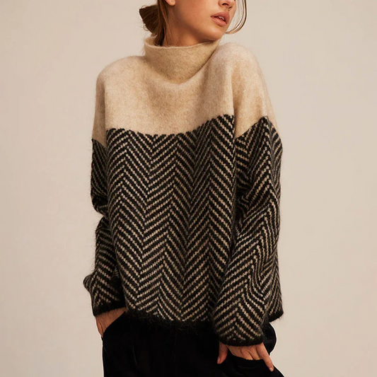 Soft cosy luxury turtleneck jumper for women -1