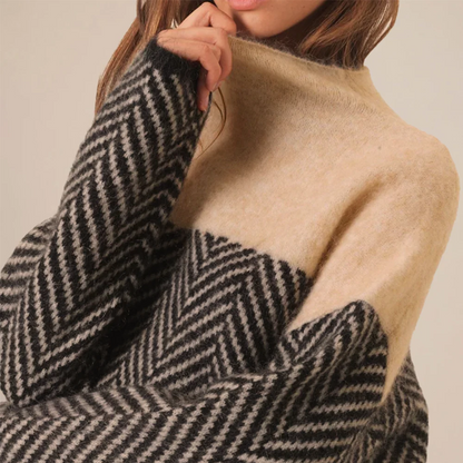 Soft cosy luxury turtleneck jumper for women -7