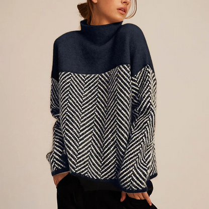 Soft cosy luxury turtleneck jumper for women -5