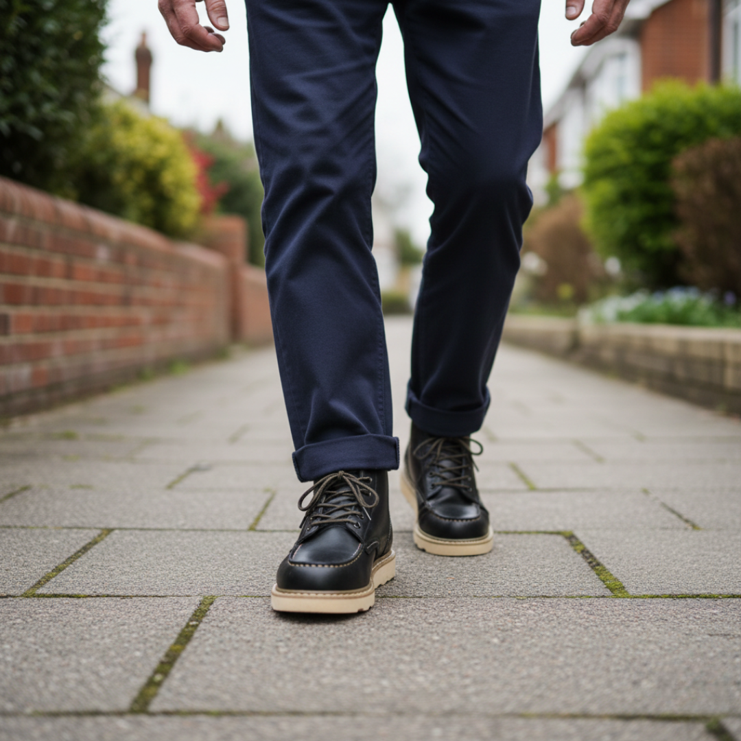 Warm fur-lined rugged comfort boots for men | Harrison -7