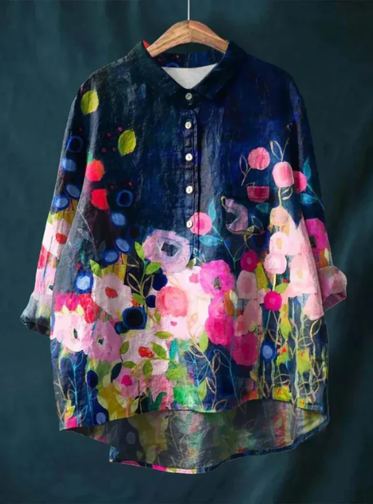 Feminine French vintage style blouse for women | Anita -11