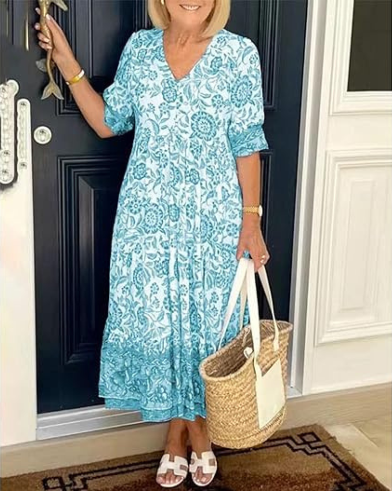 Striking Bohemian maxi dress for women | Radiance