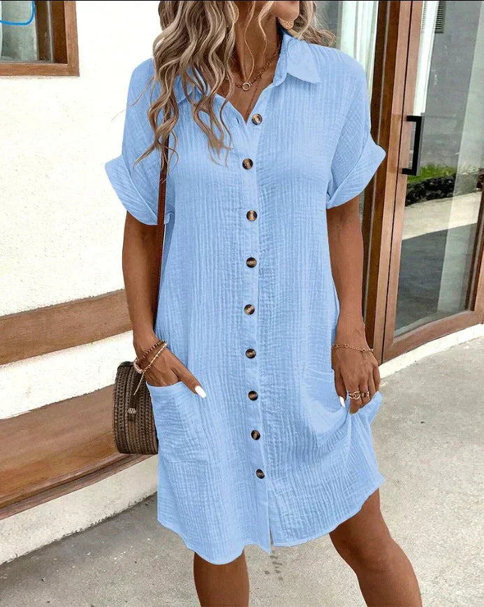 Relaxed Classic polo casual dress for women | Aria