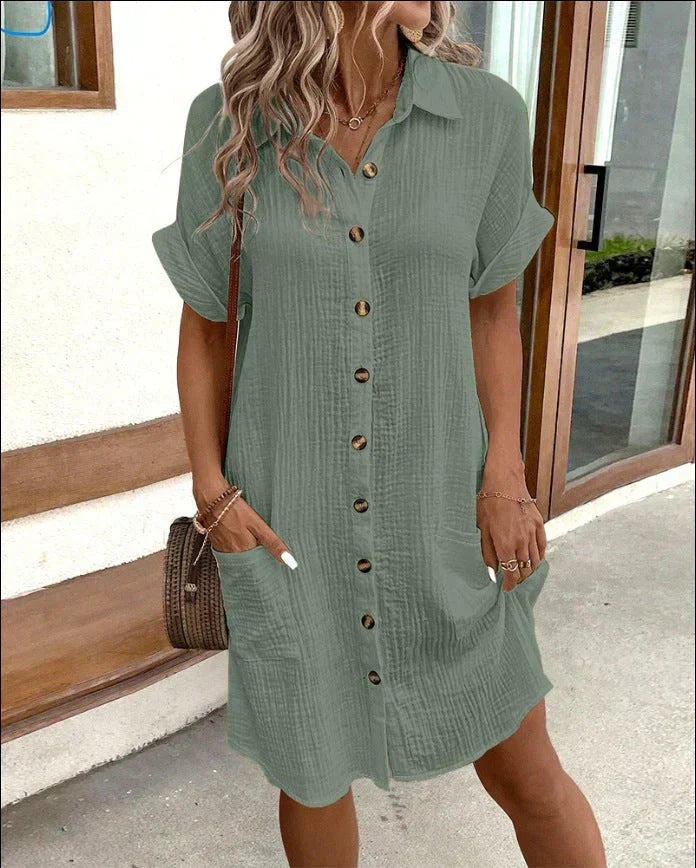 Relaxed Classic polo casual dress for women | Aria