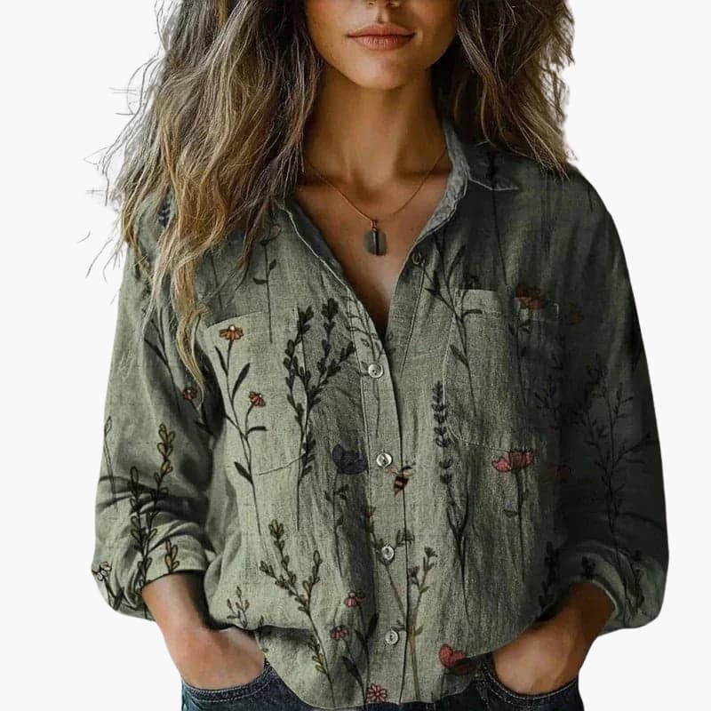 Classic button-down everyday shirt for women -3
