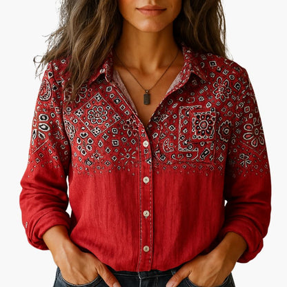 Classic button-down everyday shirt for women -2
