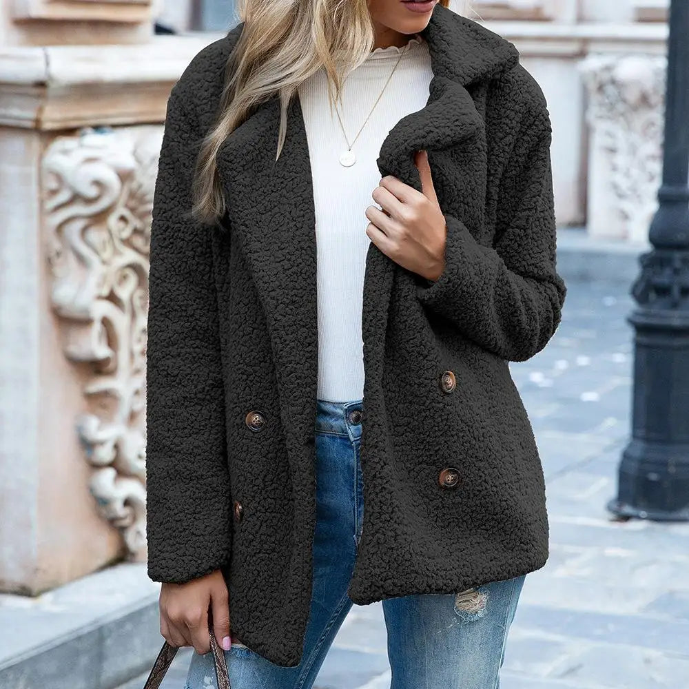 Warm stylish teddy coat for women -2