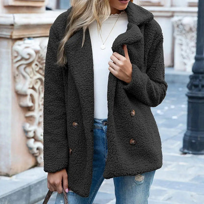 Warm stylish teddy coat for women -2