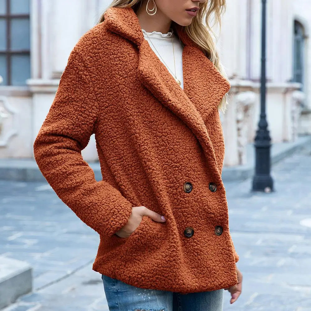 Warm stylish teddy coat for women -11
