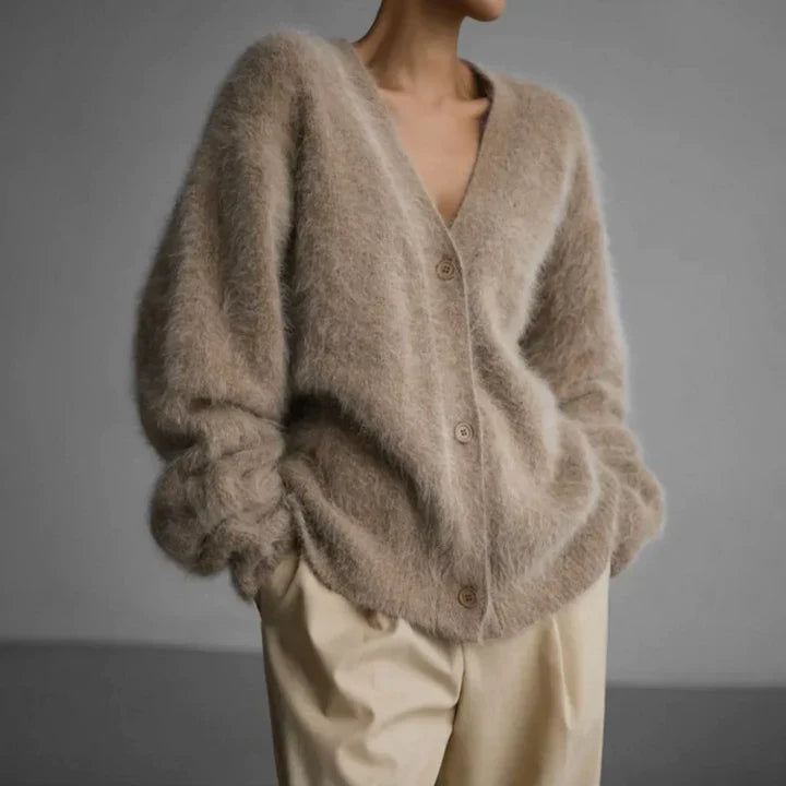 Artisan Cardigan sweater with refined knit design for women | Amara