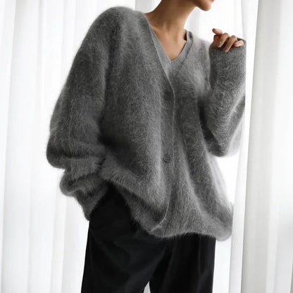 Artisan Cardigan sweater with refined knit design for women | Amara