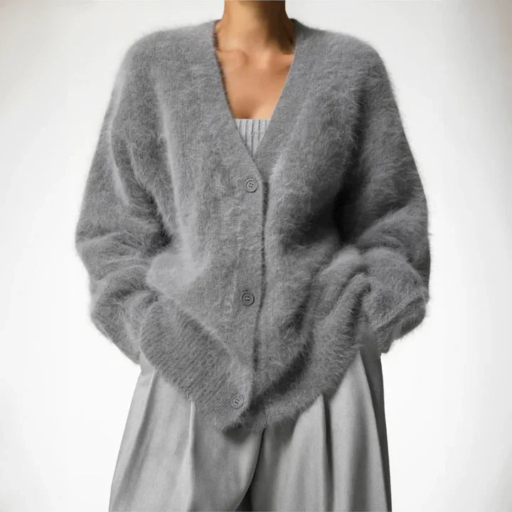 Artisan Cardigan sweater with refined knit design for women | Amara