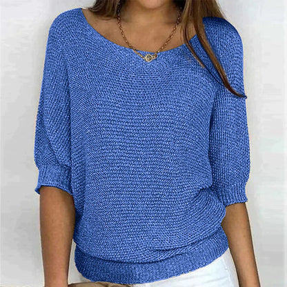 Elegant relaxed everyday knit top for women -2