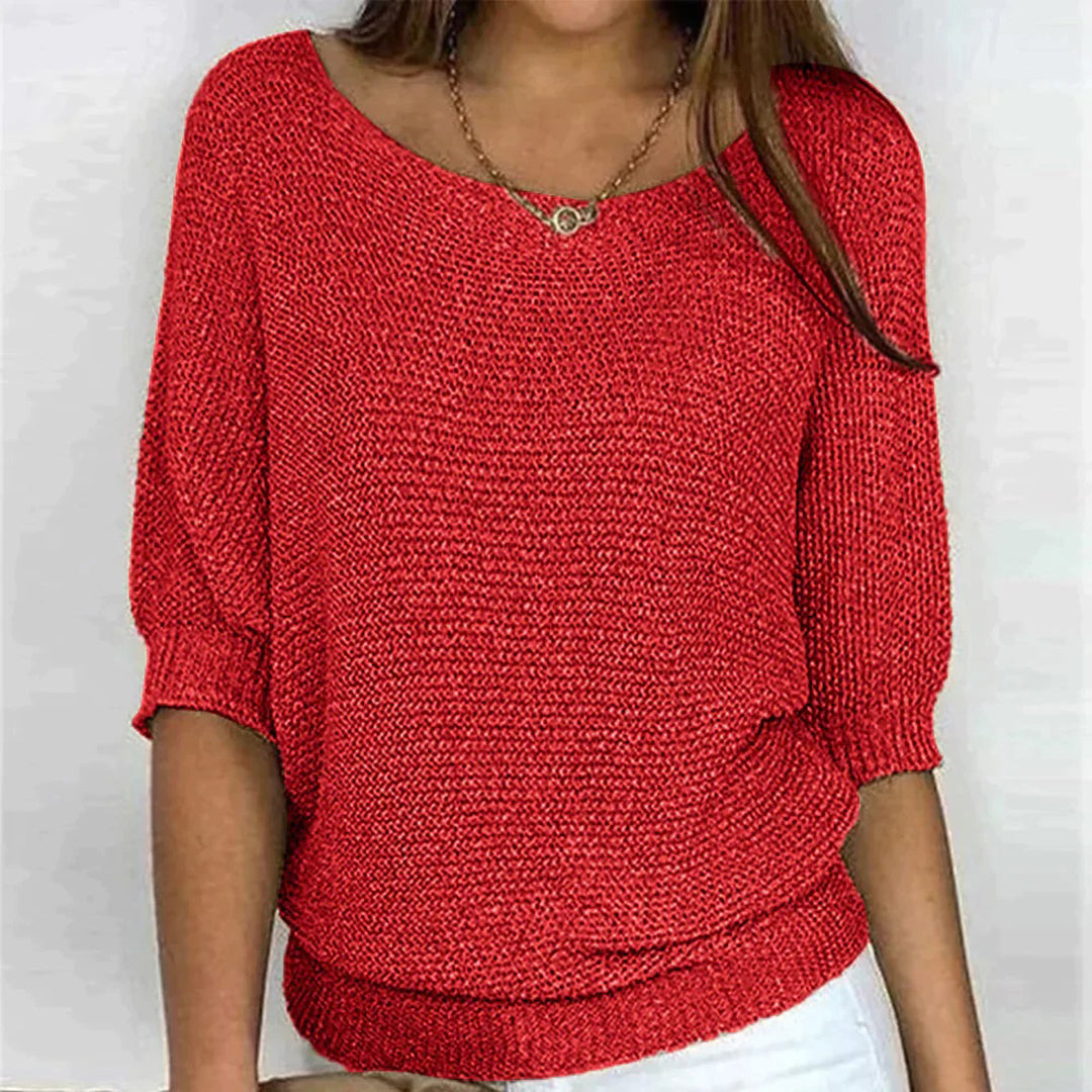 Elegant relaxed everyday knit top for women -5