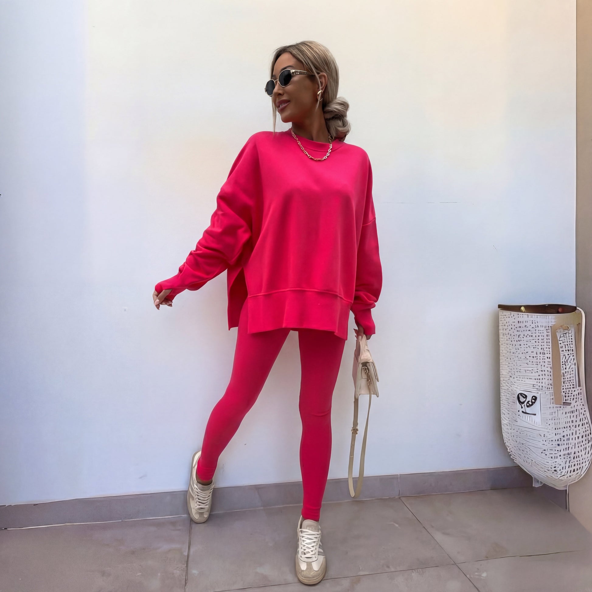 Casual sweatshirt and pants co-ord set for women | Yachi -7