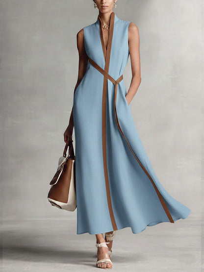 Sleeveless relaxed summer breeze dress for women | Elira -4