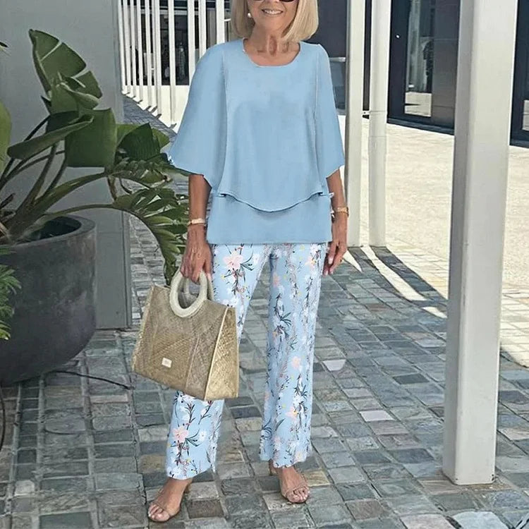 Bold printed co-ordinated two-piece set for women | Genevieve -6