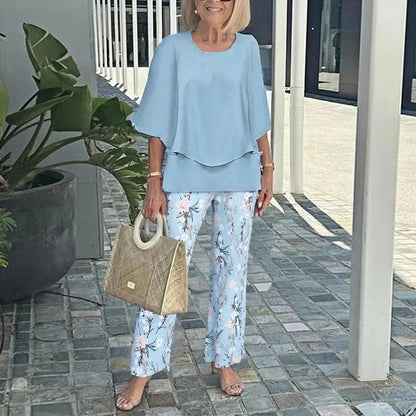 Bold printed co-ordinated two-piece set for women | Genevieve -6