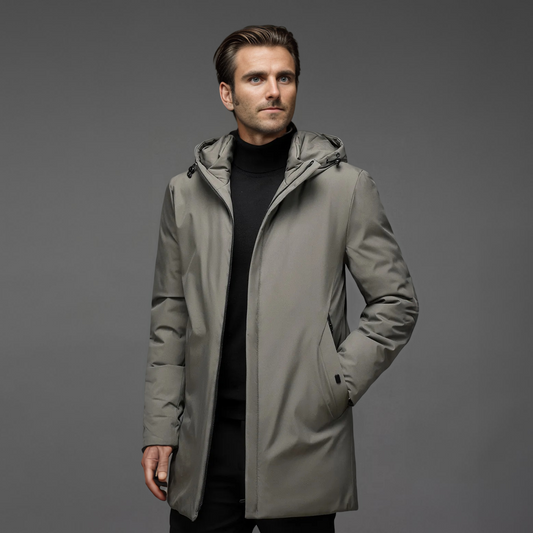 Styled Warm hooded winter parka for men | Mario