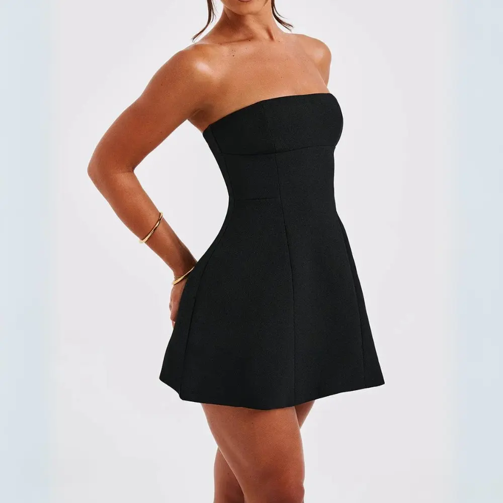 Fitted bodycon evening mini dress for women | Asha -9
