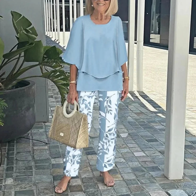 Bold printed co-ordinated two-piece set for women | Genevieve -2