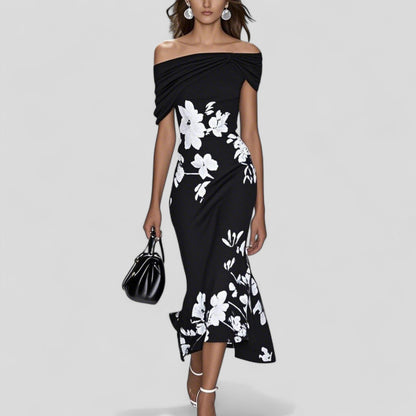 Elegant tailored midi dress for women | Isabrunel -3