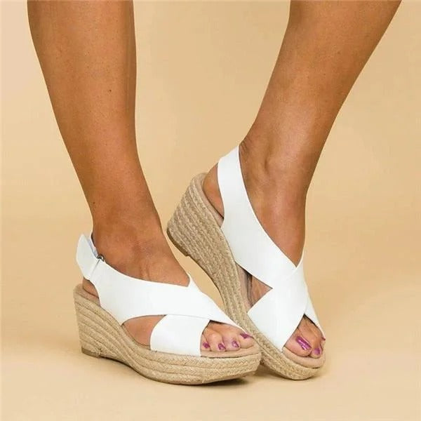 Comfortable orthopedic wedge espadrille sandals for women -3