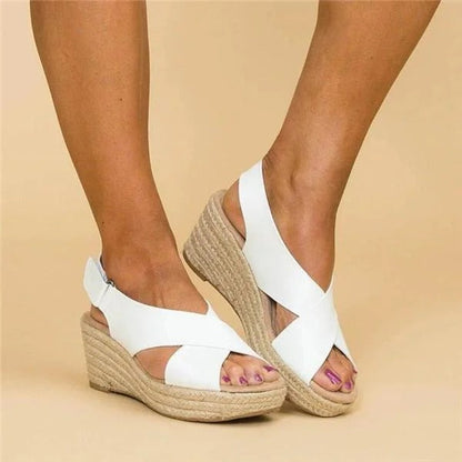 Comfortable orthopedic wedge espadrille sandals for women -3