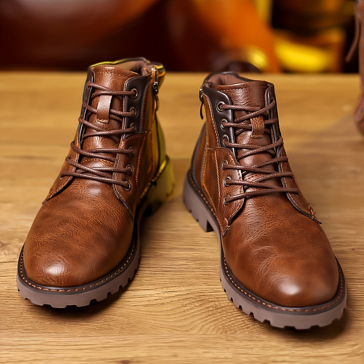 Pathfinder Vintage lace-up boots with timeless silhouette for men | Daniel