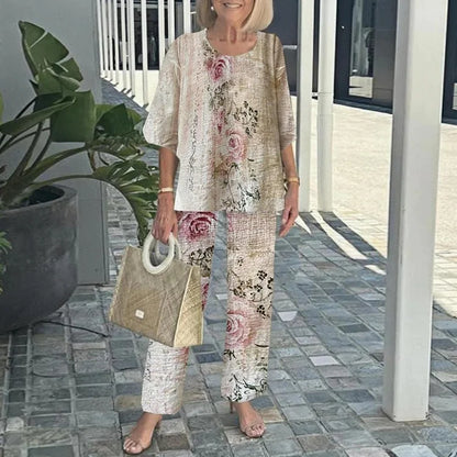Bold printed co-ordinated two-piece set for women | Genevieve -14
