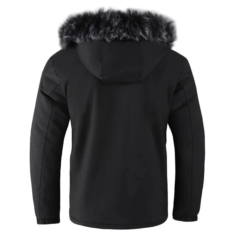 Warm classic quilted puffer jacket for men -8