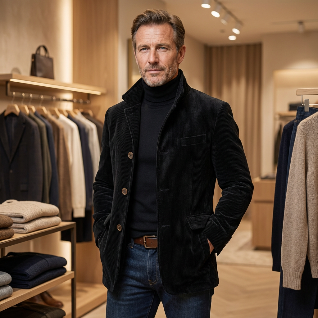 Casual vintage-inspired jacket for men | Casper -3