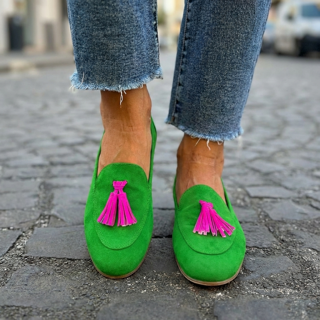 Classic Tassel-embellished loafers with playful detailing for women | Mandy