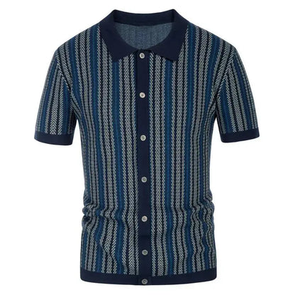 Classic button-down polo shirt for men | Carlo Mancini -6