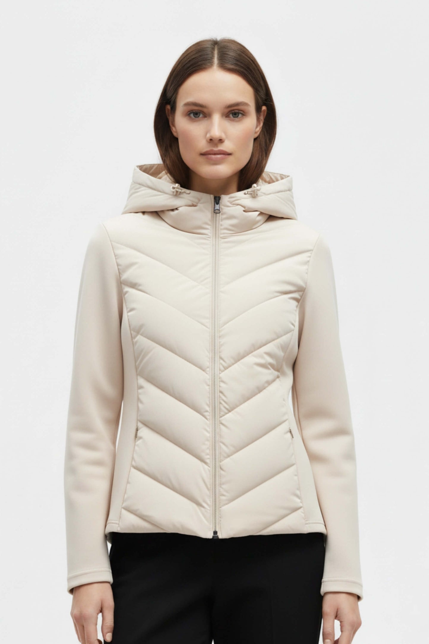 Classic hooded puffer jacket for women | Selene -6