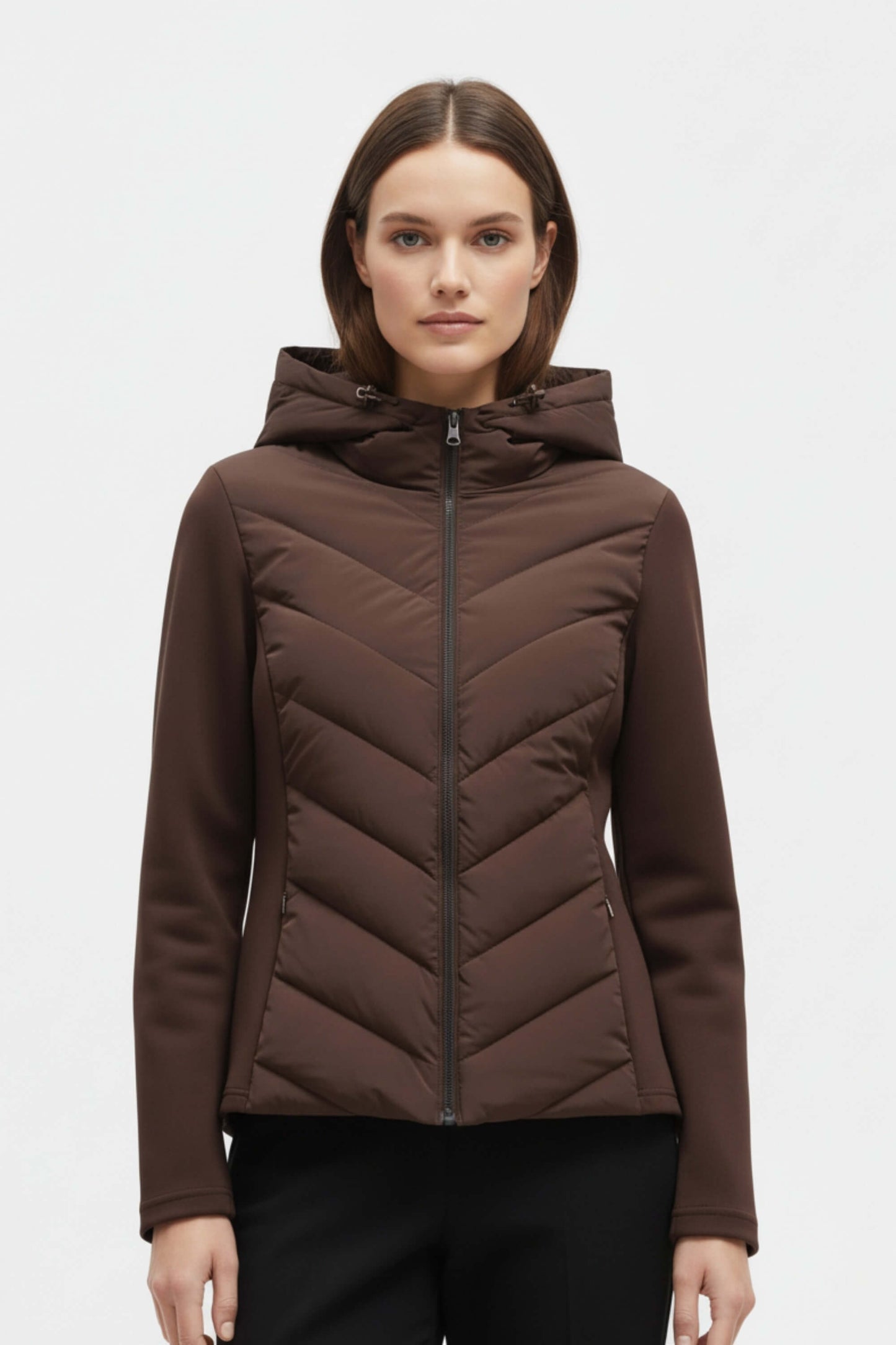 Classic hooded puffer jacket for women | Selene -4