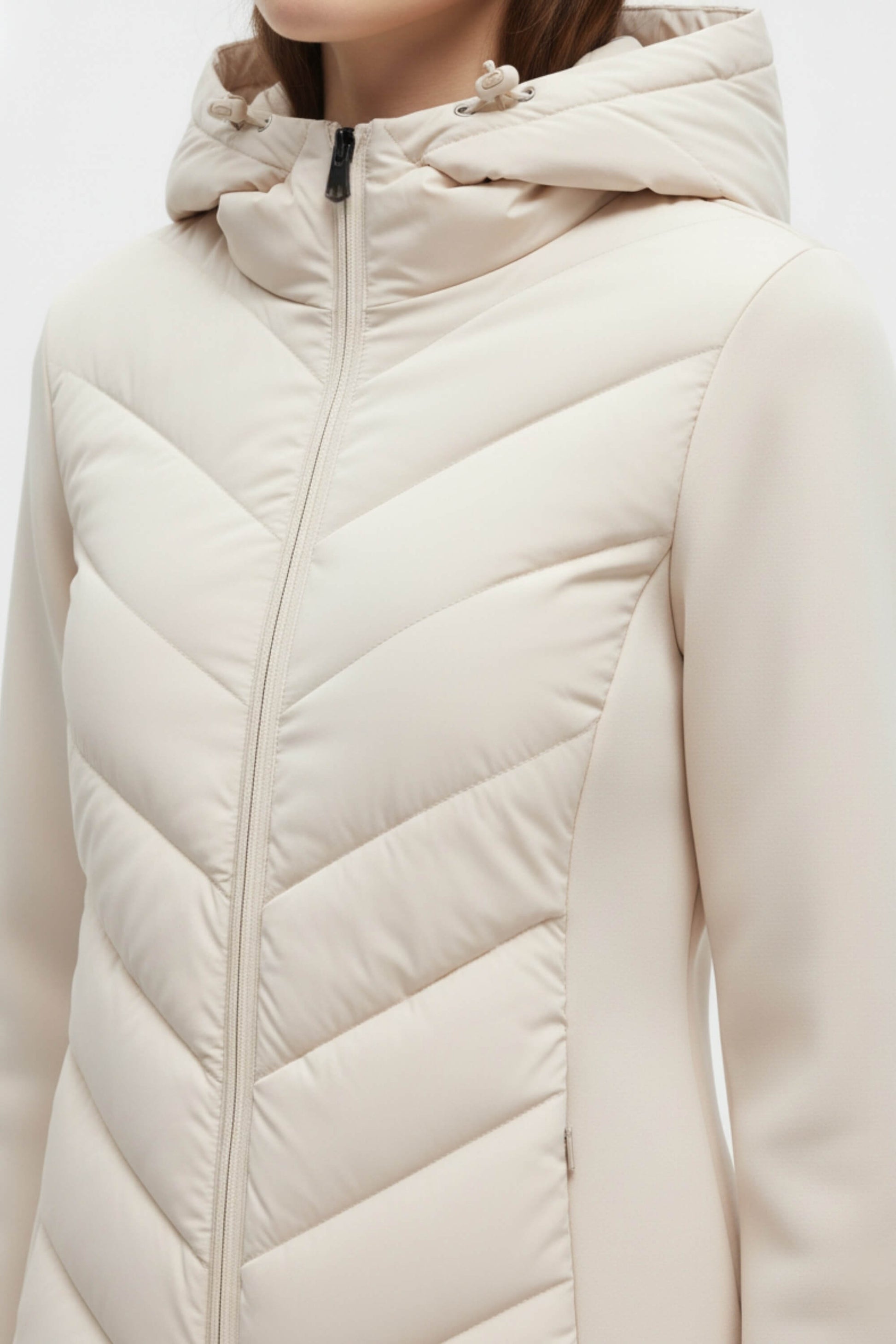Classic hooded puffer jacket for women | Selene -7