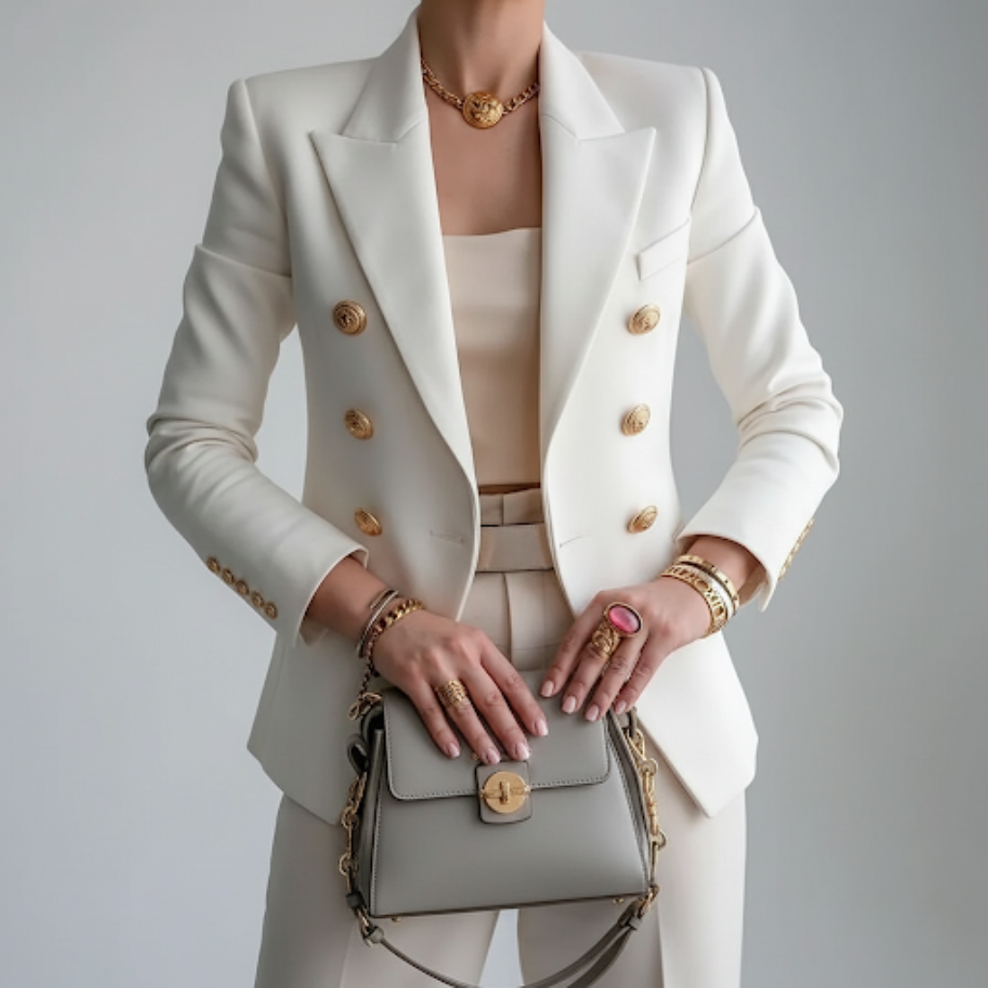 Finished Double-breasted tailored blazer for women | Zara