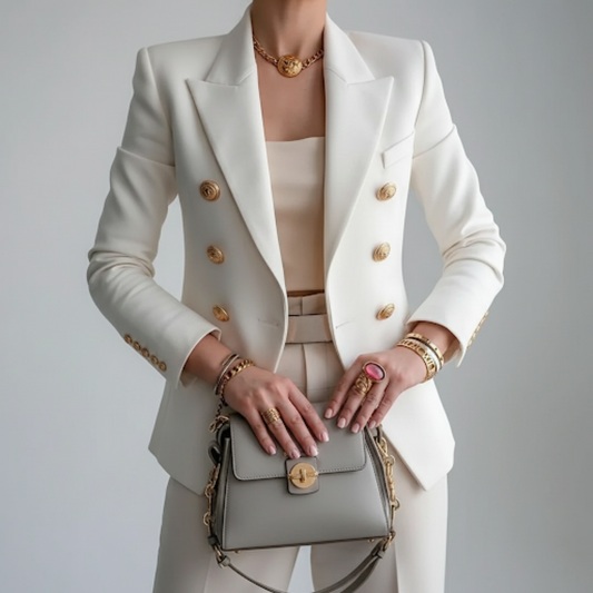 Finished Double-breasted tailored blazer for women | Zara