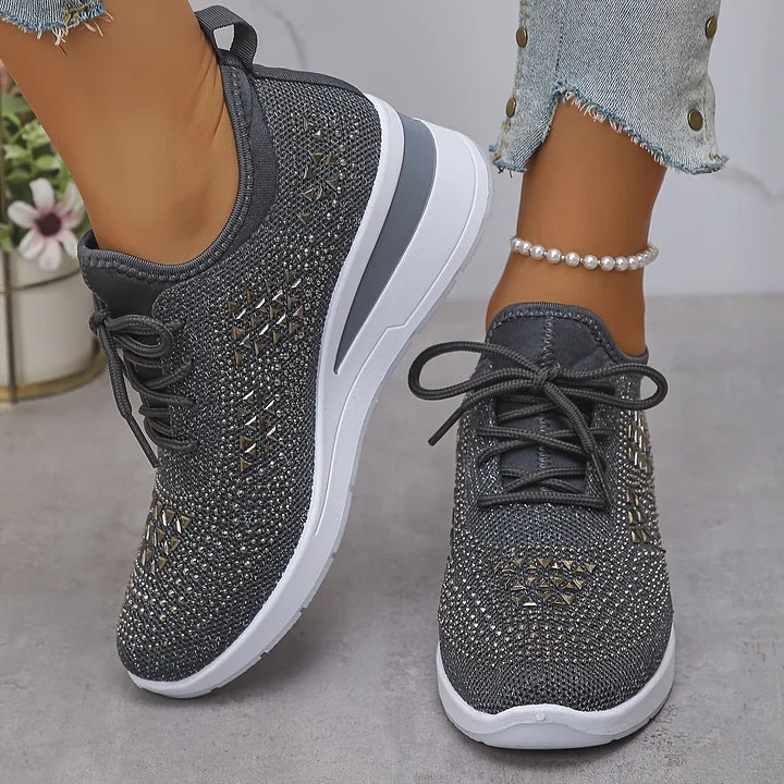 Driven Supportive sneakers with sparkling detail for women | Bonnie
