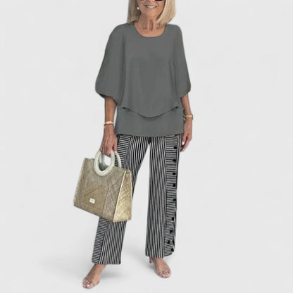 Elegant tailored two-piece set for women | Martha -14