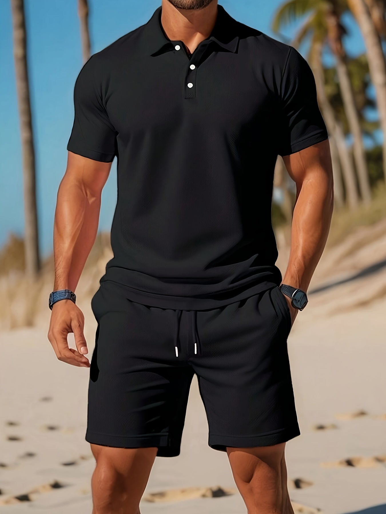 Classic premium summer co-ord set for men | Duke -5