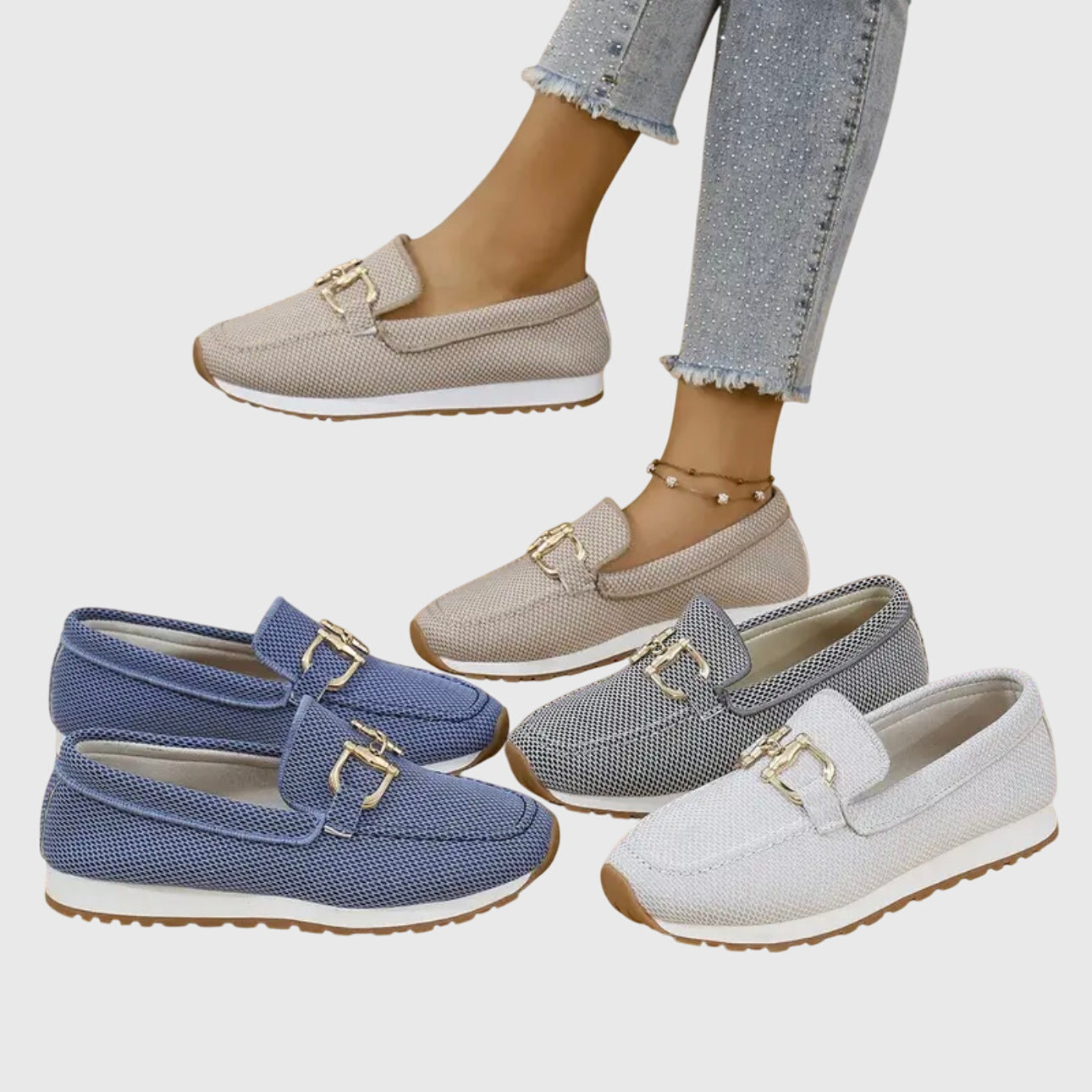 Horsebit-detail loafer sneakers for women | Susie -10