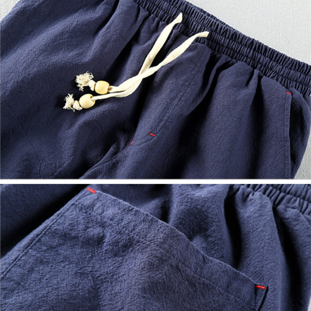 Straight-leg drawstring trousers for men | Daichi -10
